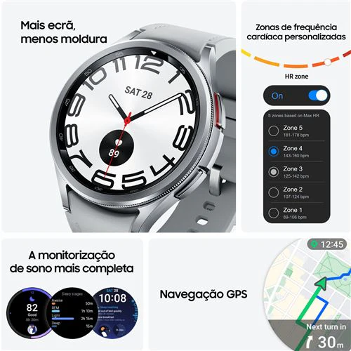 Smartwatch Samsung Galaxy Watch6 Classic LTE 43mm - Preto - Image 5