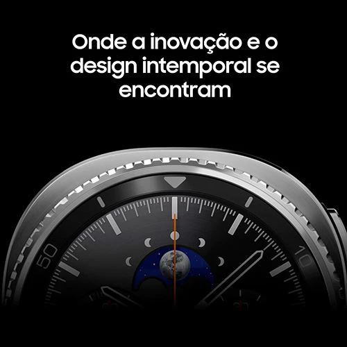 Smartwatch Samsung Galaxy Watch8 Classic LTE 46mm - Prateado/Preto - Image 3