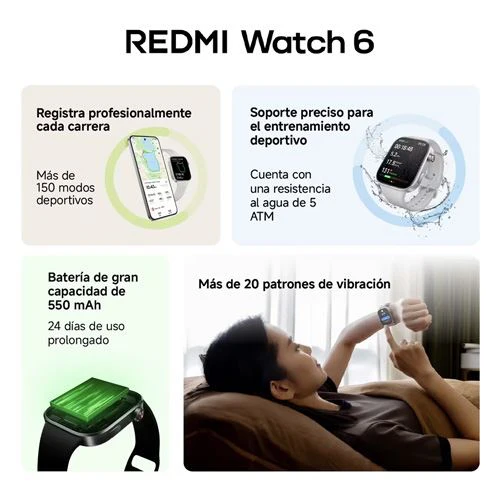 Smartwatch Xiaomi Redmi Watch 6 -  Silver Gray - Image 16