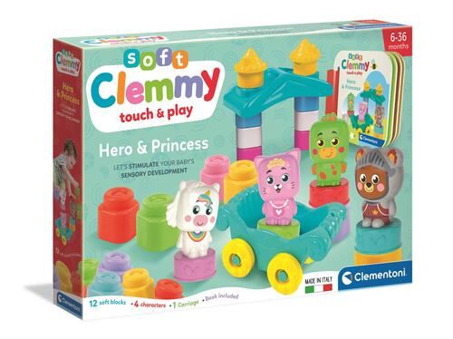 Soft Clemmy Touch & Play: Herói e Princesas - Clementoni