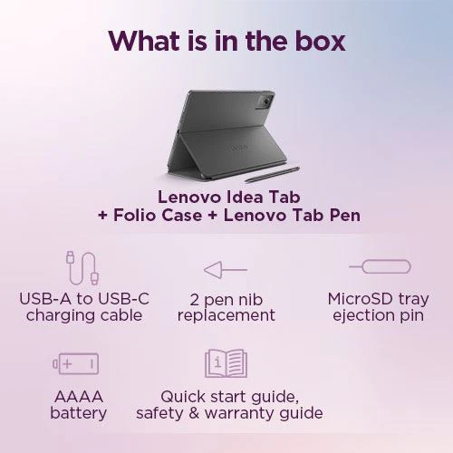 Tablet Lenovo Idea Tab ZAFR0017ES - 256GB - Wi-Fi + Lenovo Tab Pen + Capa Folio - Image 6