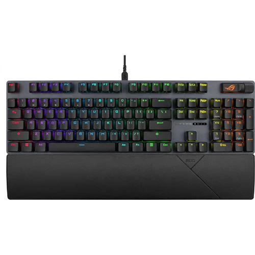 Teclado Gaming Mecânico Asus ROG Strix Scope II X - ROG NX Snow V2 Switches - Layout US - Preto