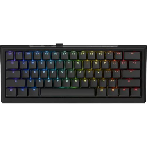 Teclado Gaming Mecânico Ducky One X Mini 60% Wireless Tri-Mode RGB - Linear Inductive Switches - Layout PT
