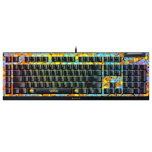 Teclado Gaming Razer Blackwidow V4 X RGB - Pokémon Edition - Layout US - Green Switch