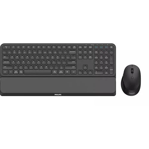 Teclado + Rato Wireless Philips SPT6607B - Preto