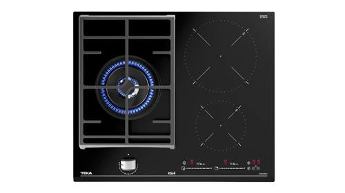 Placa Mista Teka JZC 63312 ABN | 60 cm | 3 Zonas | Preto