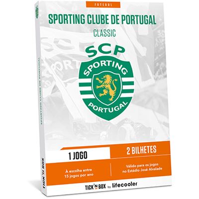 Tick'nBox by Lifecooler - Sporting Clube de Portugal Classic | 1 Jogo 2 Billhetes