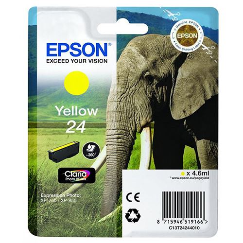 Tinteiro Epson 24 - Amarelo - C13T24244012