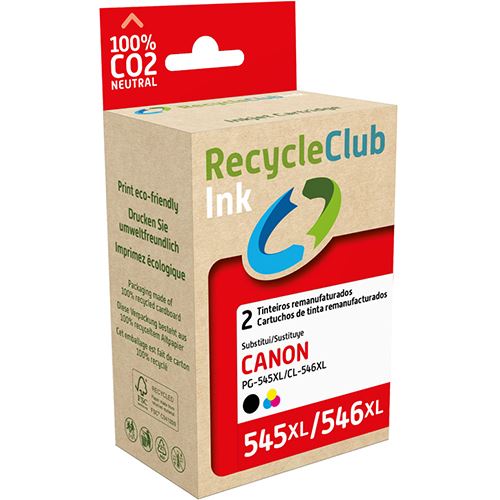 Tinteiro Recycleclub Canon PG-545XL | CL-546XL - 2 Uni.