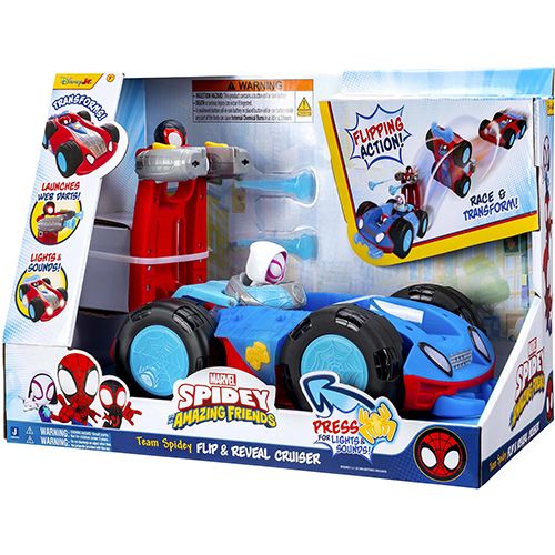 Veículos Marvel Spidey & Friends - Flip & Reveal Racer - Concentra