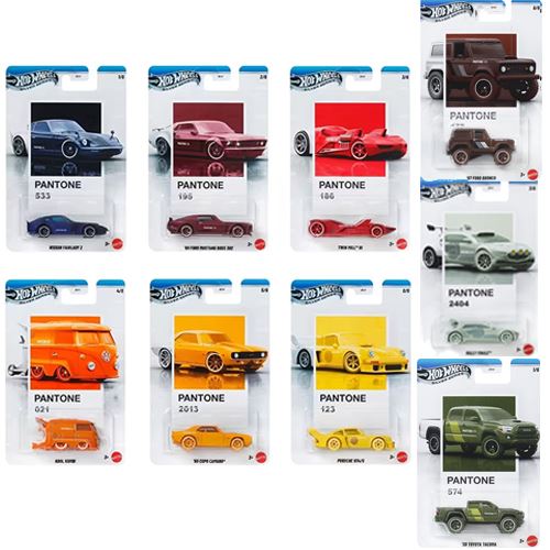 Veículos Hot Wheels Pantone - Pack 1 Unidade - Mattel - Envio Aleatório