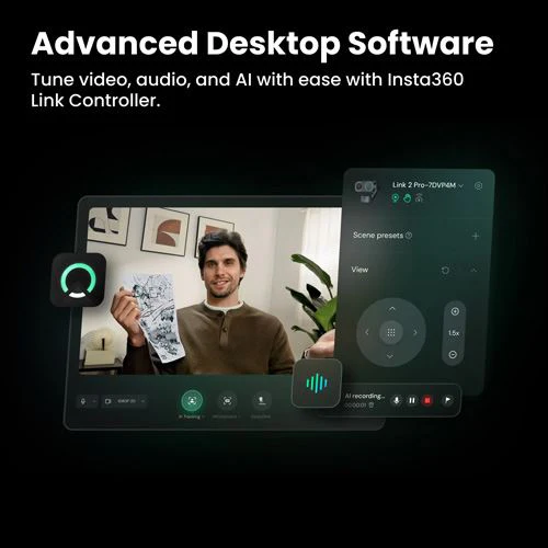 Webcam Insta360 Link 2 Pro - Preto - Image 9