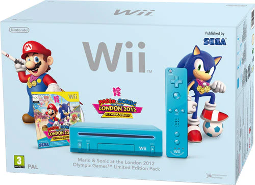 Consola Nintendo Wii (Azul) + Mario & Sonic at the London 2012 Olympic Games