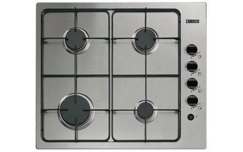 Placa a Gás Zanussi ZGG62412XA | 58 cm | 4 Zonas | Aço inoxidável